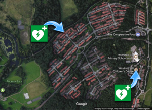 The defibs in Windmill Hill